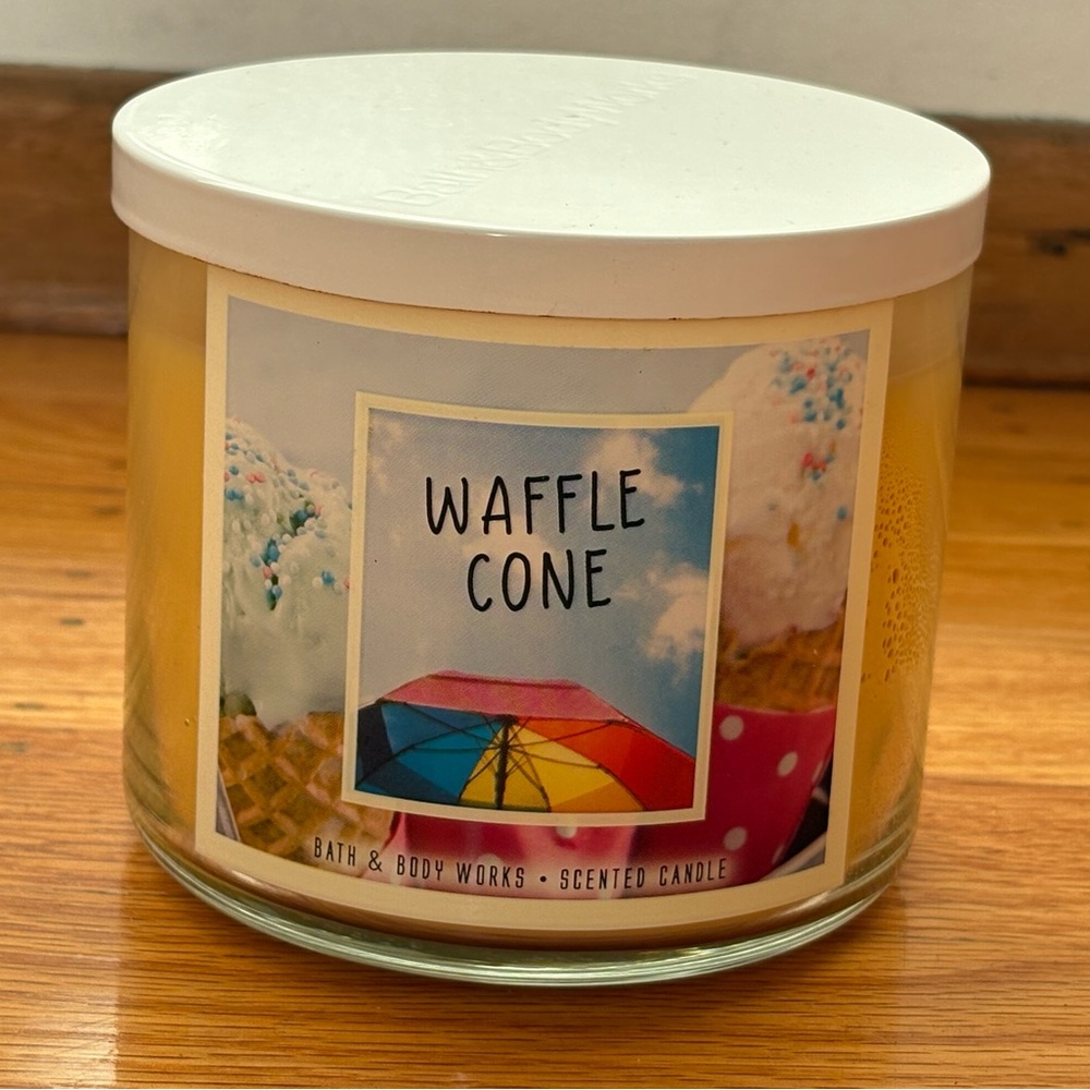 Waffle cone candle bath And Body works